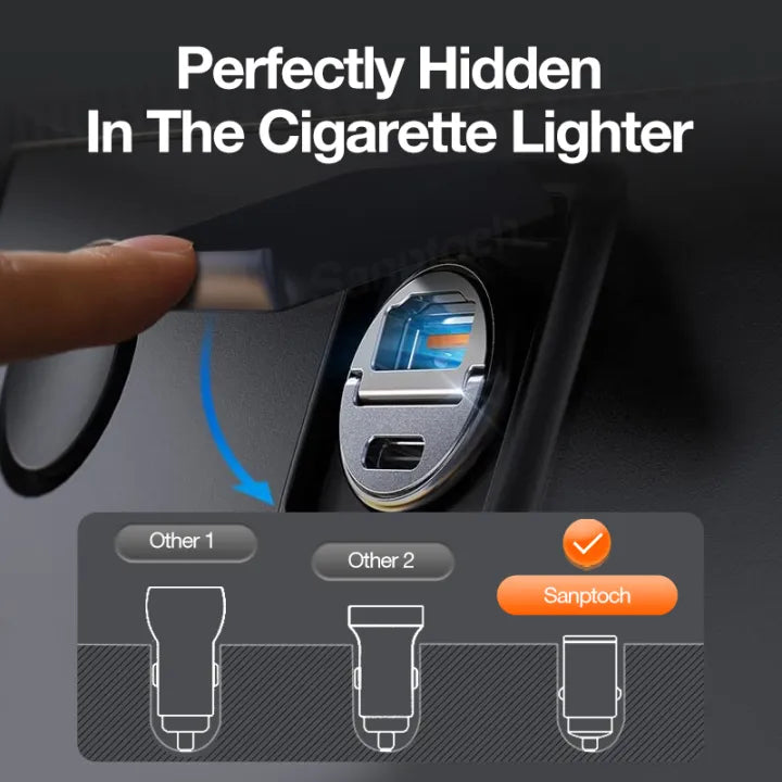 Mini Invisible Car Charger