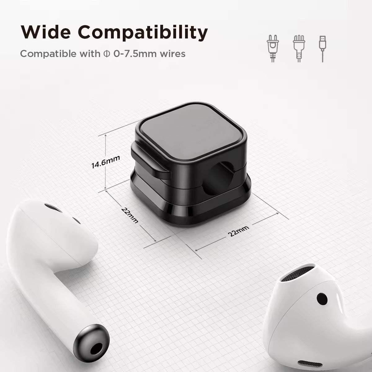 MagnaClip Magnetic Cable Organizer