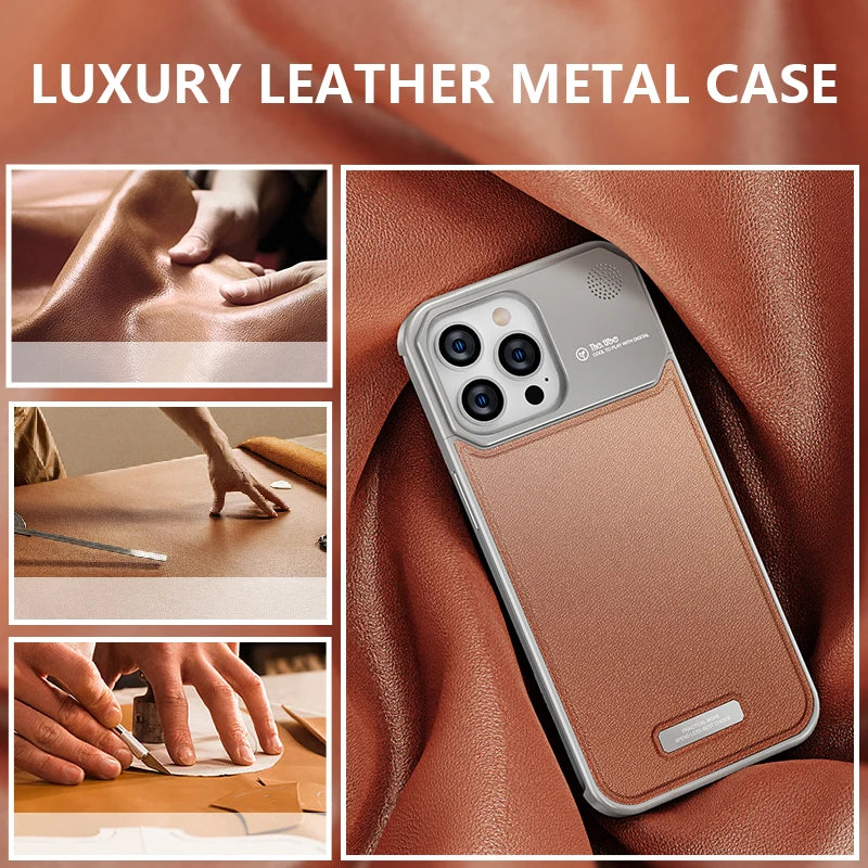 RhinoGuards Metal & Leather Case