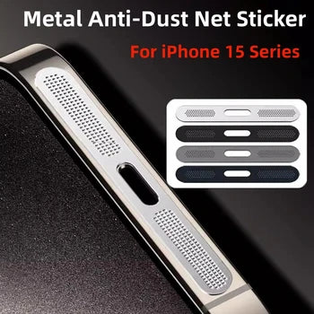 RhinoGuards Anti-Dust Metal Protector Sticker - Set of 2 (Universal For All iPhones)