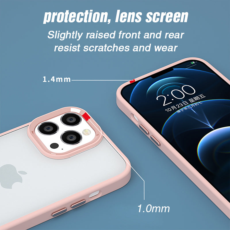 RhinoGuards Metal Buttons Hybrid Case With Metal Lens Protection