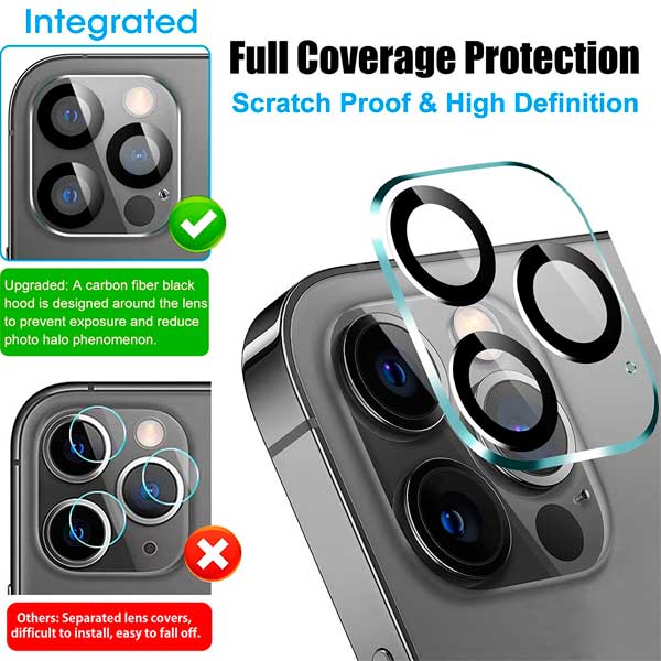 RhinoGuards™ Camera Lens Protector Easy Installation (9H Glass Protection)